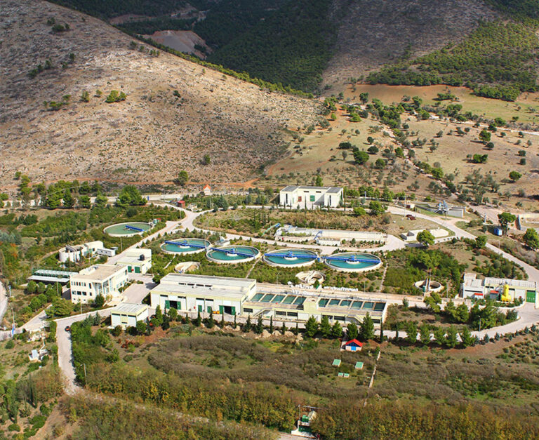 PROCESSING STATION FOR DRINKING WATER PRODUCTION IN ATTIKA 768x627