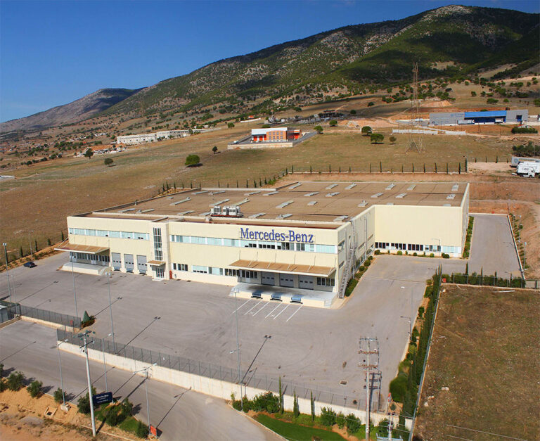 ΜΕRCEDES BENZ HELLAS S.A. WAREHOUSES IN ASPROPIRGOS ATTICA 768x627